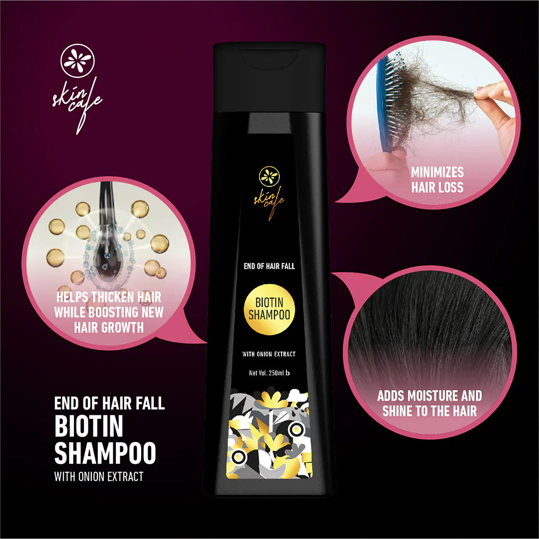 Skin Cafe Biotin Shampoo with Onion Extract (250ml)
