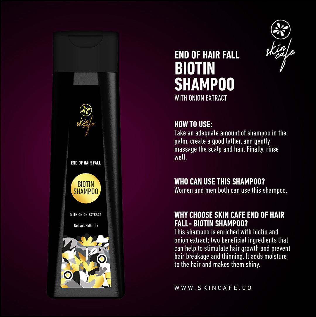 Skin Cafe Biotin Shampoo with Onion Extract (250ml)