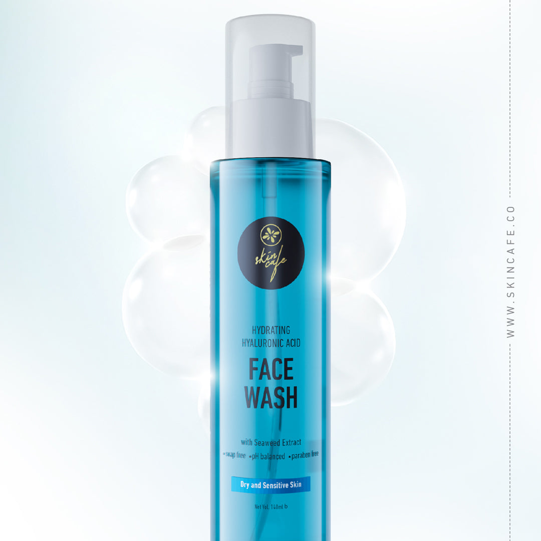 Skin Cafe Hydrating Hyaluronic Acid Face Wash with Seaweed Extract (140ml)