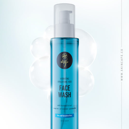 Skin Cafe Hydrating Hyaluronic Acid Face Wash with Seaweed Extract (140ml)