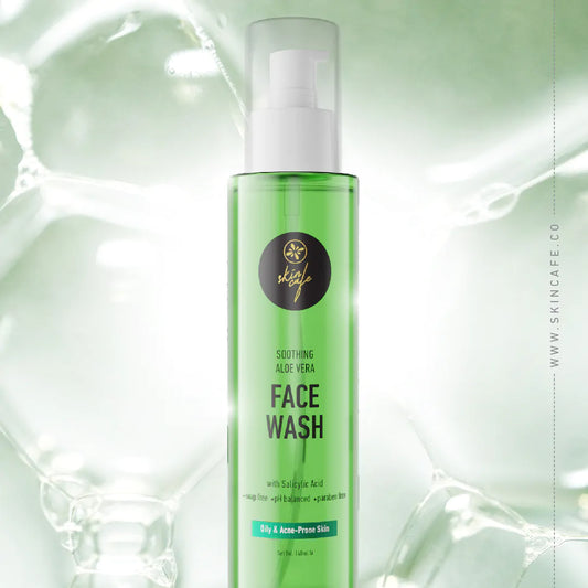 Skin Cafe Soothing Aloe Vera Facewash with Salicylic Acid (140ml)