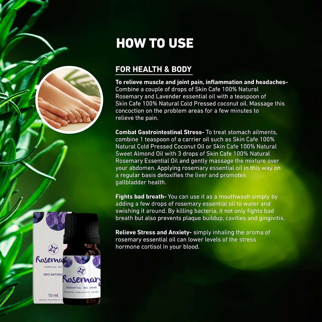 Skin Cafe 100% Natural Essential Oil - Rosemary