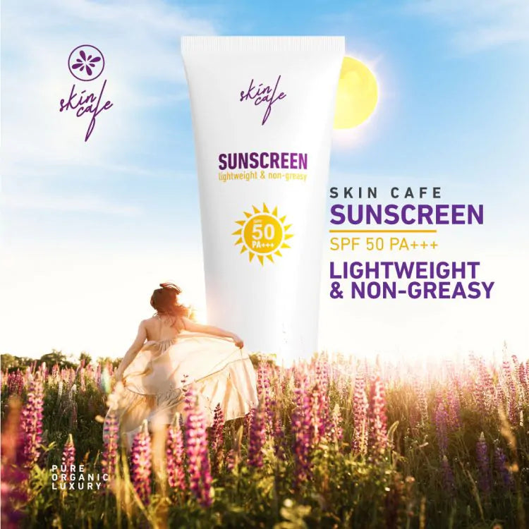 Skin Cafe Sunscreen SPF 50 PA+++ Lightweight & Non-Greasy (60gm)