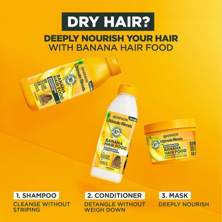 Garnier Ultimate Blends Banana Hair Food Shampoo (350ml)