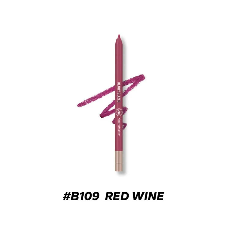 Beauty Glazed Waterproof & Long Lasting Lip Liner - Red Wine B109