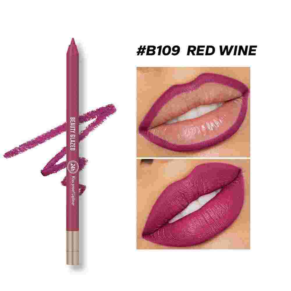 Beauty Glazed Waterproof & Long Lasting Lip Liner - Red Wine B109