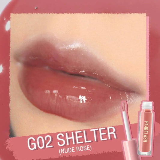 PINKFLASH Ever Glossy Moist Lip gloss #G02 SHELTER