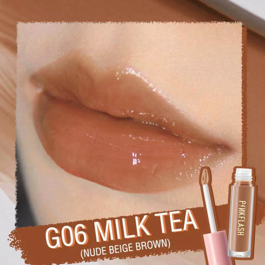 PINKFLASH Ever Glossy Moist Lip gloss #G06 MILK TEA