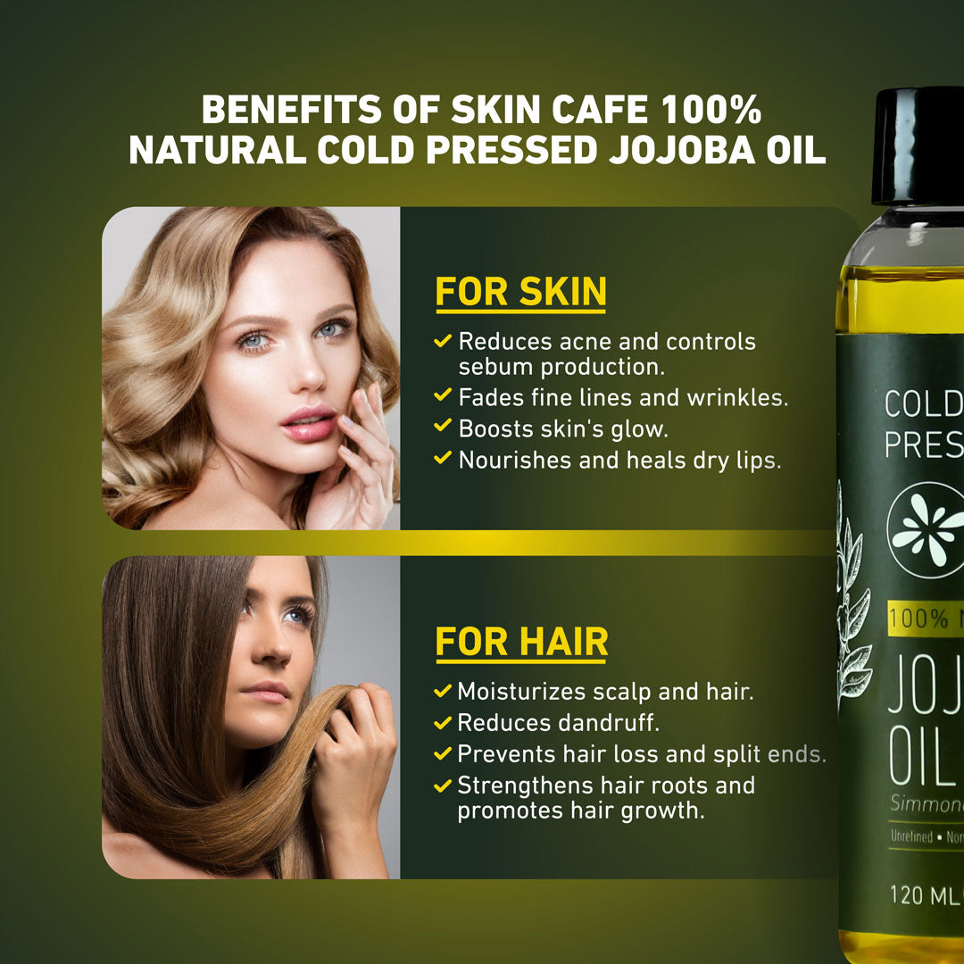 Skin Cafe Jojoba Oil - Cold Pressed (120ml)