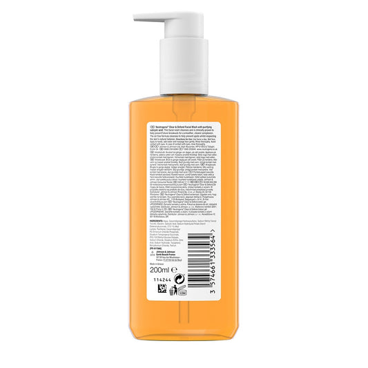 Neutrogena Clear & Defend 2% Salicylic Acid Face Wash (200ml)