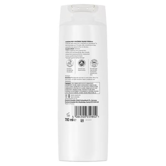 Pantene pro-v smooth & silky shampoo (700ml)
