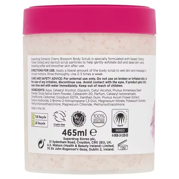 Superdurg Extracts Body Scrub Cherry Blossom (465ml)