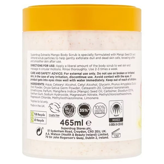 Superdrug Extracts Body Scrub Mango 465ml)