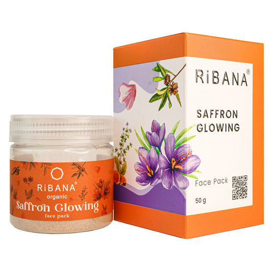 RiBANA Saffron Glowing Face Pack (50gm)