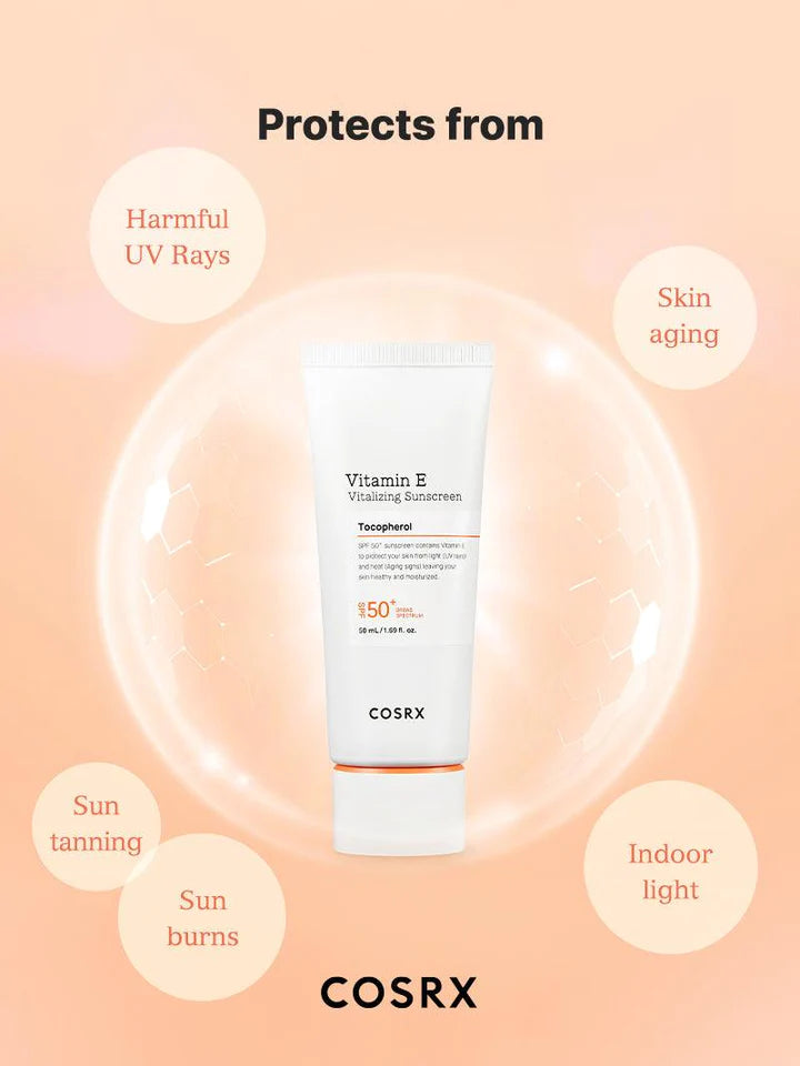 COSRX Vitamin E Vitalizing Sunscreen SPF 50+ (50ml)