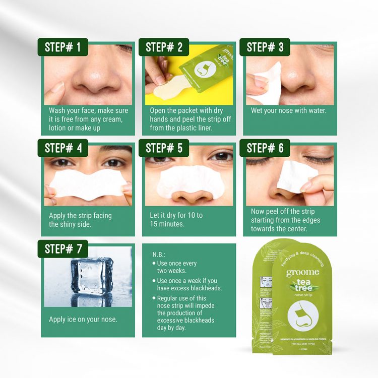 Groome Tea Tree Purifying & Deep Cleansing Nose Strip