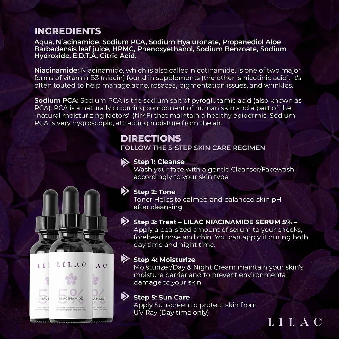 LILAC NIACINAMIDE SERUM 5% (30ml)