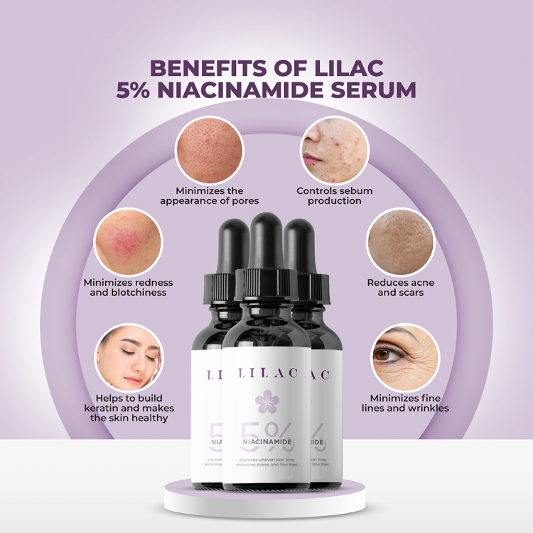 LILAC NIACINAMIDE SERUM 5% (30ml)