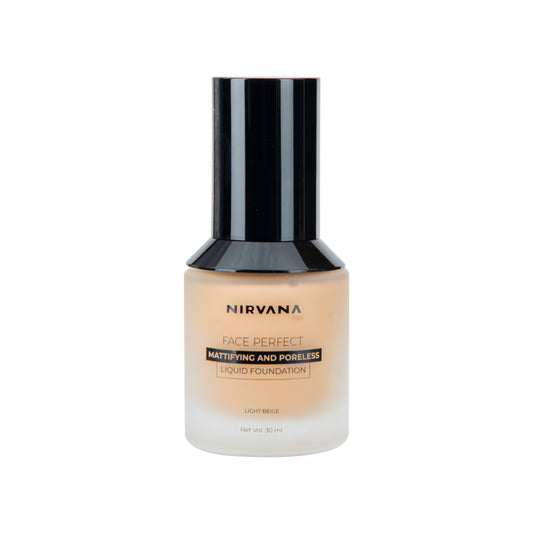 Nirvana Color Face Perfect Liquid Foundation – Light Beige (30ml)