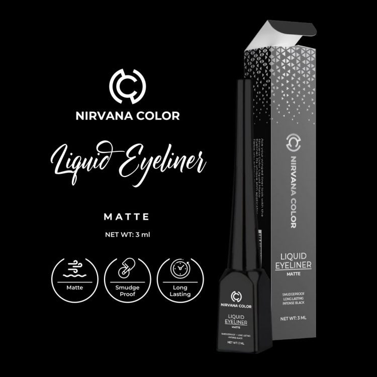 Nirvana Color Liquid Matte Eyeliner Deep Black