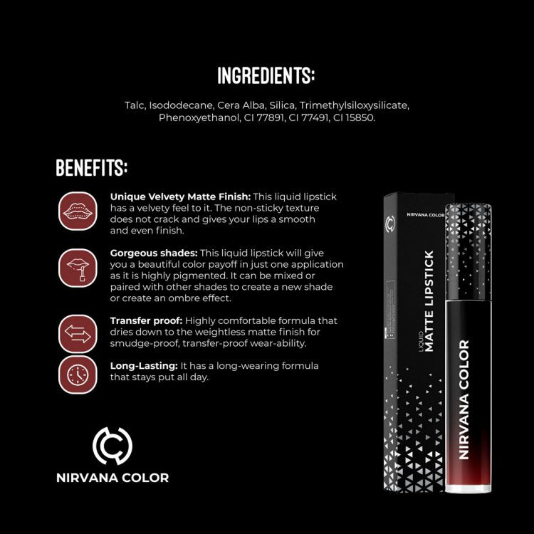 Nirvana Color Liquid Matte Lipstick – Infatuated L03