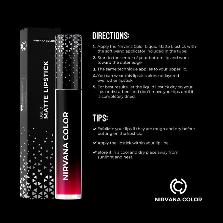 Nirvana Color Liquid Matte Lipstick – Wild Red