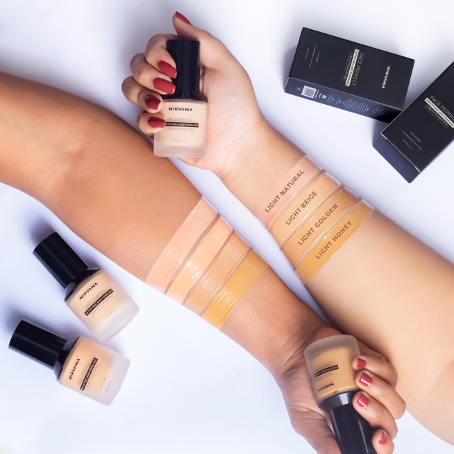 Nirvana Color Face Perfect Liquid Foundation – Light Honey (30ml)