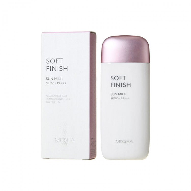 Missha All Around Safe Block Soft Finish Sun Milk SPF50+ Or PA+++ (70ml)