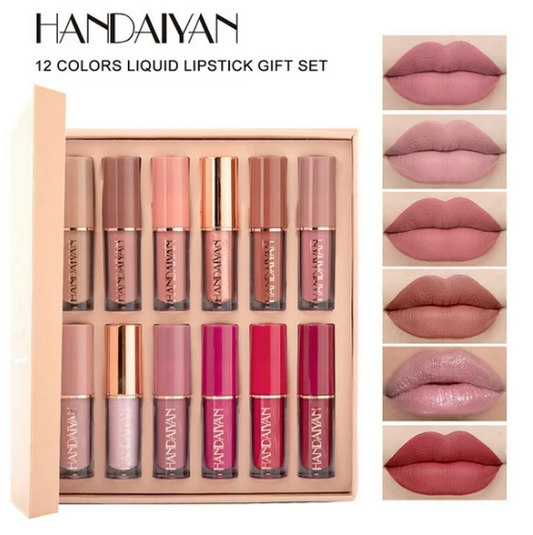 Handaiyan 12 Color Matte Liquid Lipstick Set