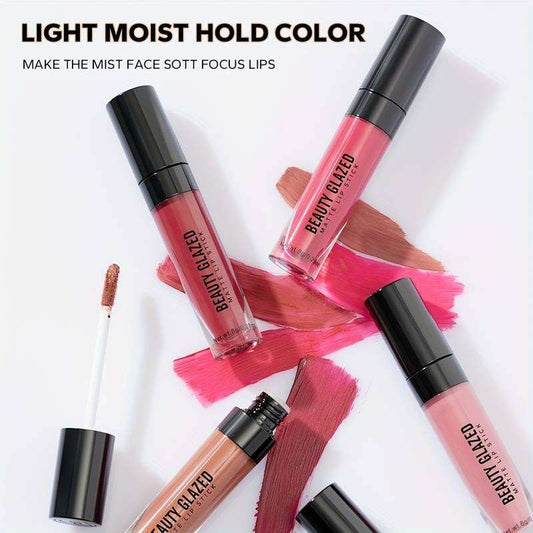 Beauty Glazed Matte Waterproof Long Lasting Liquid Lipstick - 104 DARK BROWN