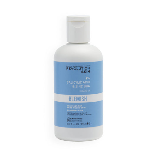 Revolution Skincare 2% Salicylic Acid & Zinc BHA Anti Blemish Cleanser (150ml)