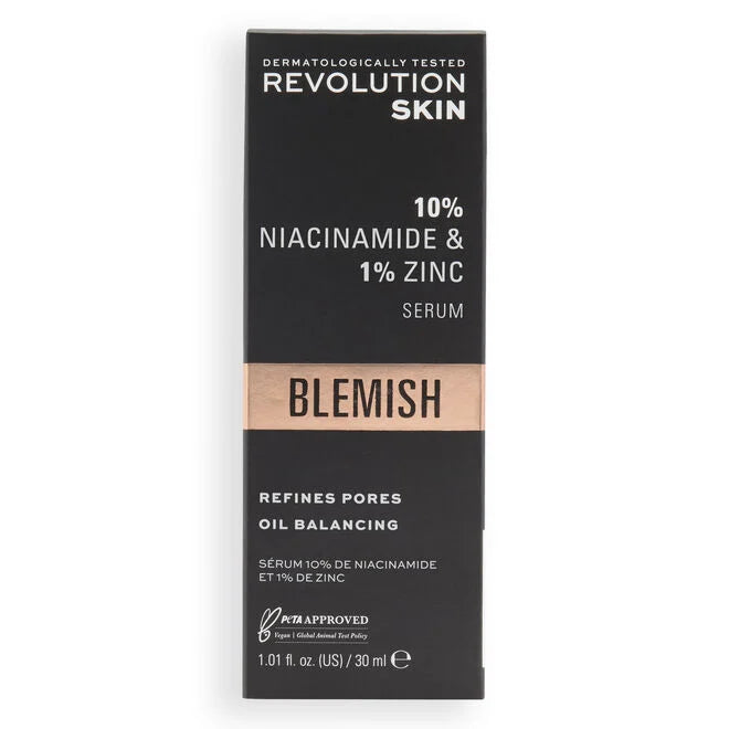 Revolution Skincare 10% Niacinamide + 1% Zinc Blemish & Pore Refining Serum (30ml)