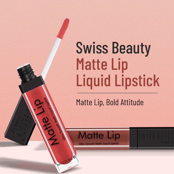 Swiss beauty Matte Liquid Lipstick-03 (Cafe)