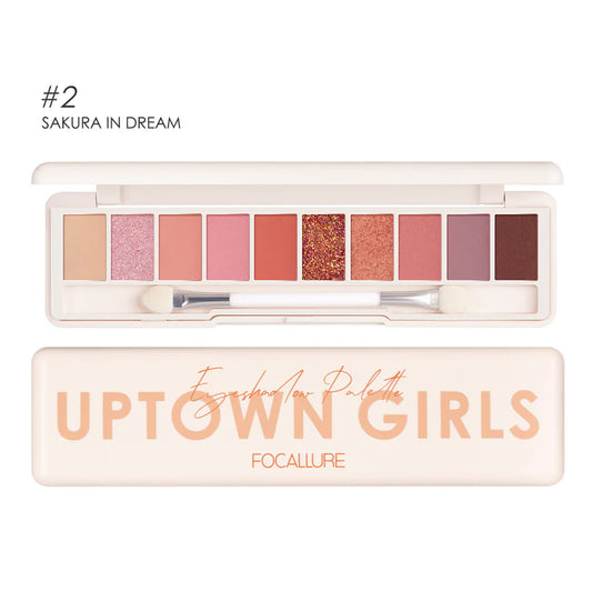 FA158 – Focallure UPTOWN GIRLS Eyeshadow Palette – 02 SAKURA IN DREAM