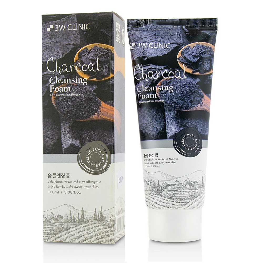 3W Clinic Charcoal Cleansing Foam (100ml)