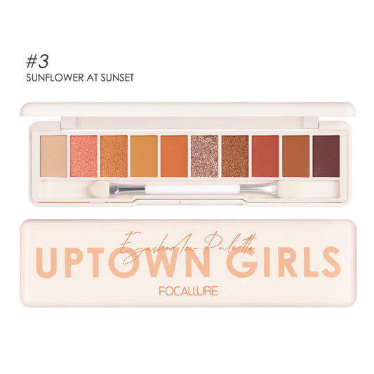 FA158 – Focallure UPTOWN GIRLS Eyeshadow Palette – 03 SUNFLOWER AT SUNSET