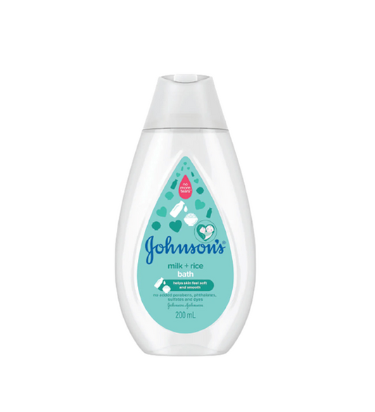 Johnson’s Milk + Rice Hair And Body Baby Bath (200ml)