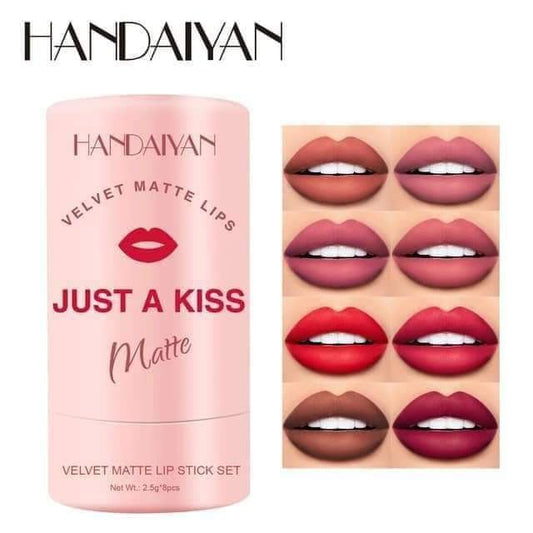 Handaiyan Just a Kiss Velvet Matte 8 Pcs Lipstick Set