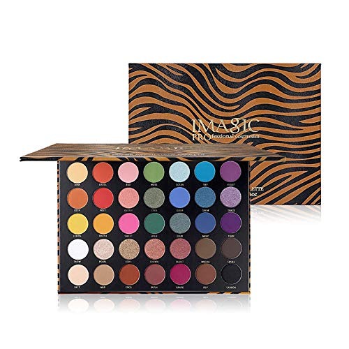 Imagic Professional Cosmetic 35 Color Tiger Pattern 35 Colors Eyeshadow Palette