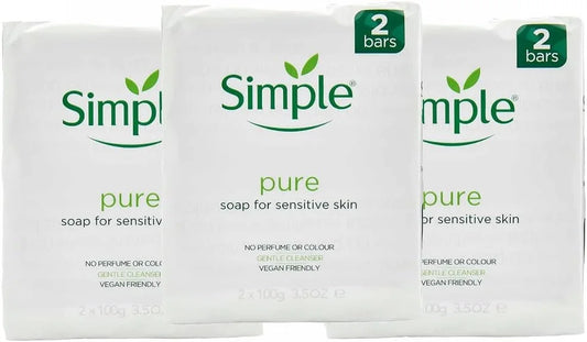 Simple Pure Soap for Sensitive Skin 2 x 100g