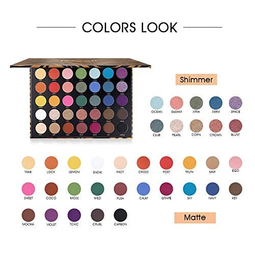 Imagic Professional Cosmetic 35 Color Tiger Pattern 35 Colors Eyeshadow Palette
