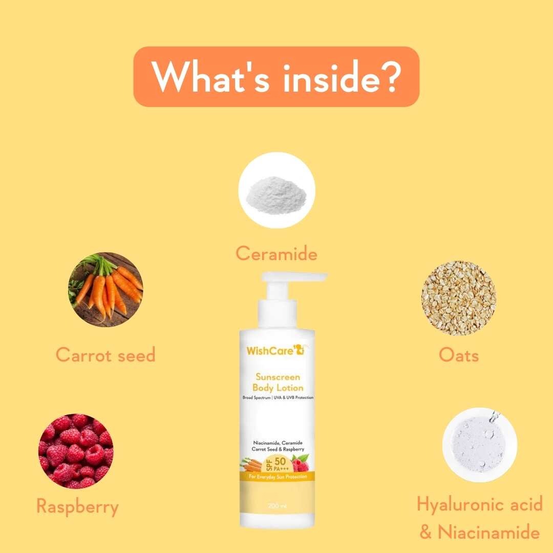 WishCare Sunscreen Body Lotion SPF 50 PA+++ (200ml)