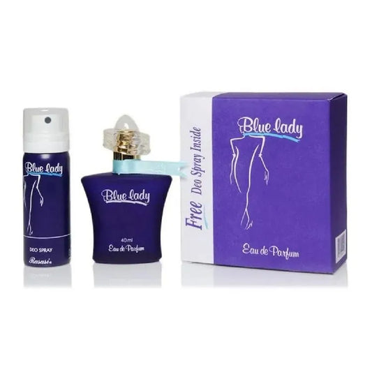 Rasasi Blue Lady EDP 40ml + 30ml Deo Spray