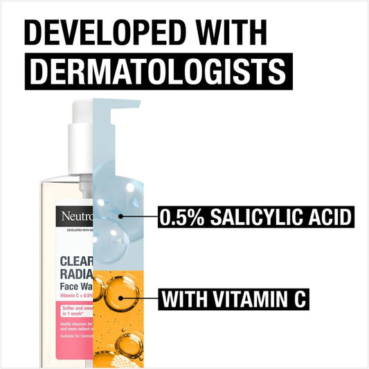 Neutrogena Clear And Radiant Face Wash With Vitamin C 200 ml