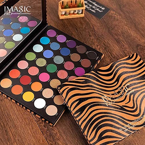 Imagic Professional Cosmetic 35 Color Tiger Pattern 35 Colors Eyeshadow Palette