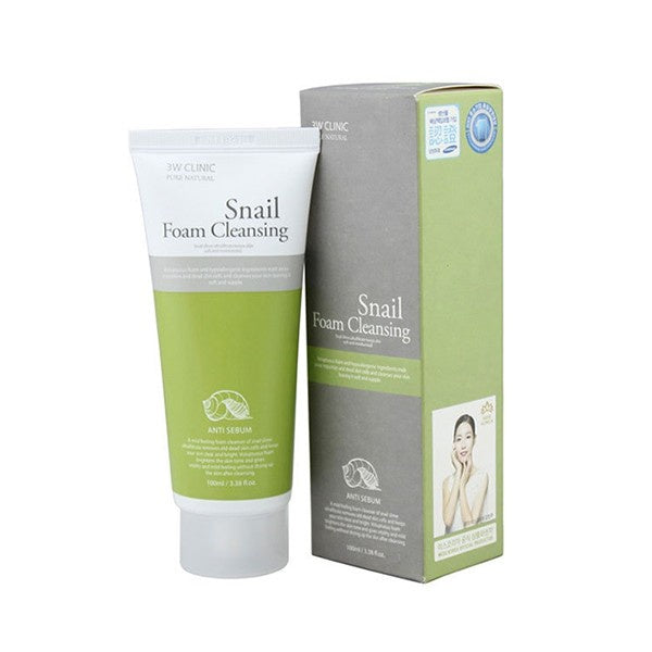 3W Clinic Snail Cleansing Foam (100ml)