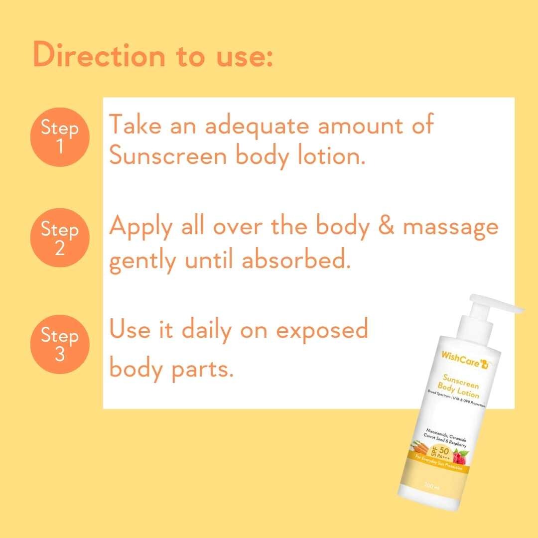 WishCare Sunscreen Body Lotion SPF 50 PA+++ (200ml)