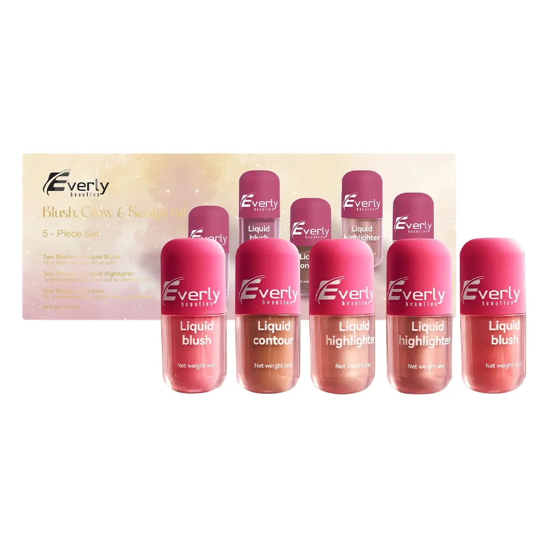 Everly Blush. Glow & Sculpt Kit 5 - Piece Set