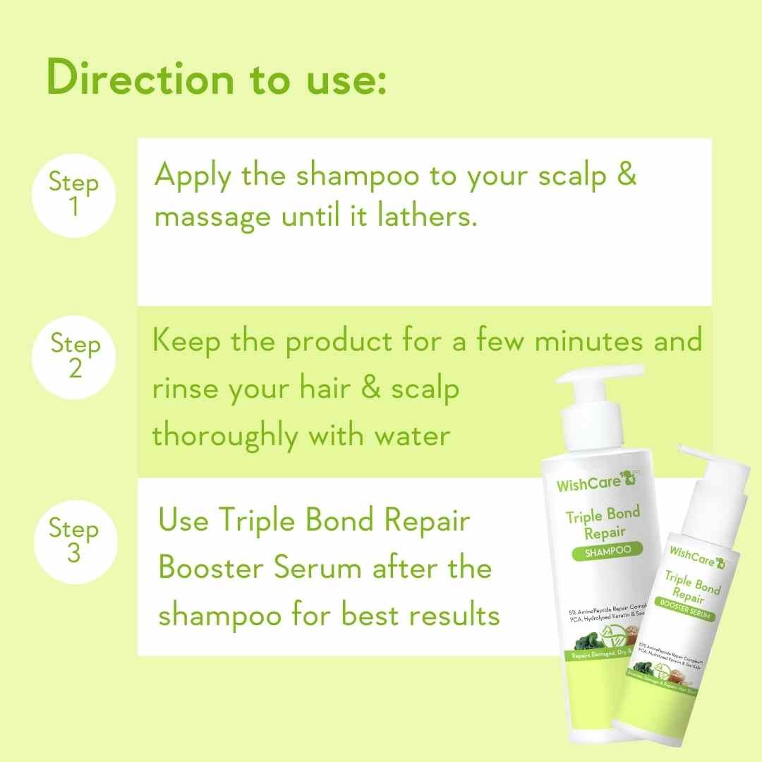 WishCare Triple Bond Repair Shampoo (250ml)