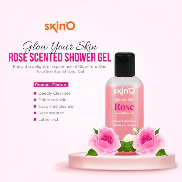 skin'O Glow Your Skin Rose Scented Shower Gel (220ml)